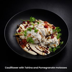 Cauliflower-with-Tahina-and-Pomegranate-molasses